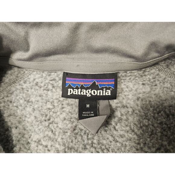 Patagonia Better Sweater Womens M Gray Fleece Pullover 1/4 Zip Ozone Pilots - Picture 5 of 8
